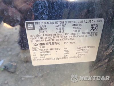 Zdjęcie 13 z 13 samochodu: 2015 CADILLAC SRX PREMIUM COLLECTION VIN:3GYFNDE36FS607263 - miniatura
