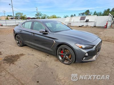 Czwarte zdjęcie samochodu z boku: 2020 GENESIS G70 3.3T VIN:KMTG34LE1LU050859 - miniatura