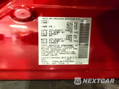 Zdjęcie 13 z 13 samochodu: 2017 NISSAN ROGUE S VIN:5N1AT2MV6HC821655 - miniatura