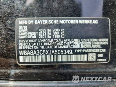 Zdjęcie 12 z 12 samochodu: 2018 BMW 320 XI VIN:WBA8A3C5XJA505349 - miniatura