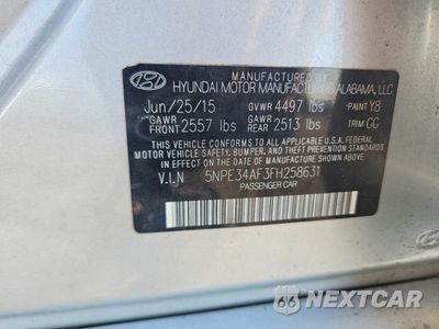 Zdjęcie 13 z 13 samochodu: 2015 HYUNDAI SONATA SPORT VIN:5NPE34AF3FH258631 - miniatura