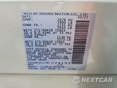 Zdjęcie 14 z 14 samochodu: 2024 NISSAN PATHFINDER SL VIN:5N1DR3CC7RC224193 - miniatura