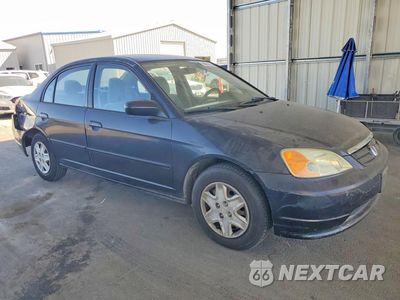 Czwarte zdjęcie samochodu z boku: 2003 HONDA CIVIC LX VIN:2HGES16593H623952 - miniatura