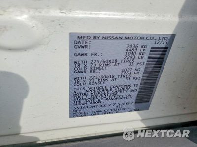 Zdjęcie 13 z 13 samochodu: 2016 NISSAN ROGUE SL VIN:5N1AT2MT8GC775467 - miniatura