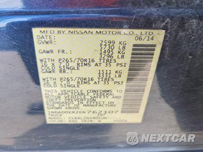 Zdjęcie 13 z 13 samochodu: 2014 NISSAN FRONTIER SV VIN:1N6AD0ER2EN762107 - miniatura
