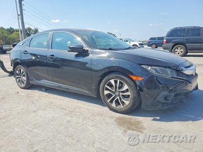 Czwarte zdjęcie samochodu z boku: 2018 HONDA CIVIC EXL VIN:JHMFC1F73JX029026 - miniatura