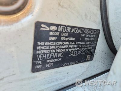 Zdjęcie 13 z 13 samochodu: 2018 JAGUAR XF PREMIUM VIN:SAJBD4FX0JCY71393 - miniatura