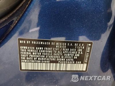 Zdjęcie 13 z 13 samochodu: 2019 VOLKSWAGEN JETTA S VIN:3VWC57BU7KM134668 - miniatura