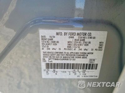 Zdjęcie 12 z 12 samochodu: 2024 FORD MAVERICK XLT VIN:3FTTW8H32RRB72133 - miniatura