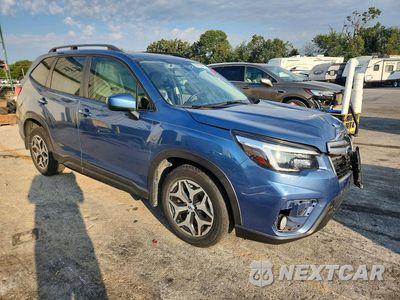 Czwarte zdjęcie samochodu z boku: 2021 SUBARU FORESTER PREMIUM VIN:JF2SKAFC1MH513762 - miniatura