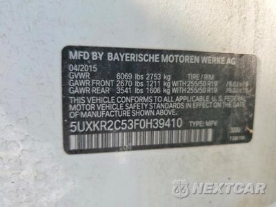 Zdjęcie 14 z 14 samochodu: 2015 BMW X5 SDRIVE35I VIN:5UXKR2C53F0H39410 - miniatura