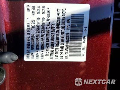 Zdjęcie 13 z 13 samochodu: 2018 HONDA CR-V EXL VIN:7FARW1H84JE023570 - miniatura