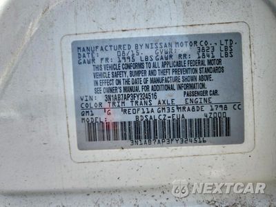 Zdjęcie 12 z 12 samochodu: 2015 NISSAN SENTRA S VIN:3N1AB7AP3FY324516 - miniatura