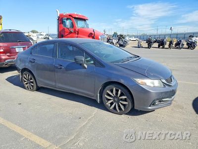 Czwarte zdjęcie samochodu z boku: 2015 HONDA CIVIC EXL VIN:19XFB2F97FE103065 - miniatura