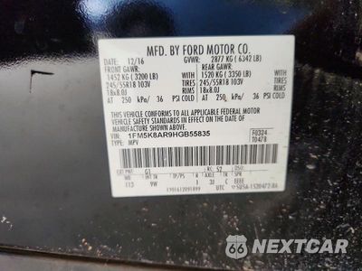 Zdjęcie 13 z 13 samochodu: 2017 FORD EXPLORER POLICE INTERCEPTOR VIN:1FM5K8AR9HGB55835 - miniatura