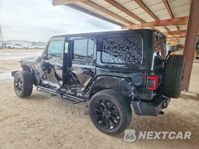 Drugie zdjęcie samochodu z przodu: 2021 JEEP WRANGLER UNLIMITED SAHARA 4XE VIN:1C4JJXP66MW860122 - miniatura