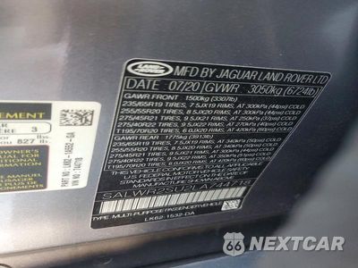 Zdjęcie 14 z 14 samochodu: 2020 LAND ROVER RANGE ROVER SPORT HSE VIN:SALWR2SU2LA744718 - miniatura