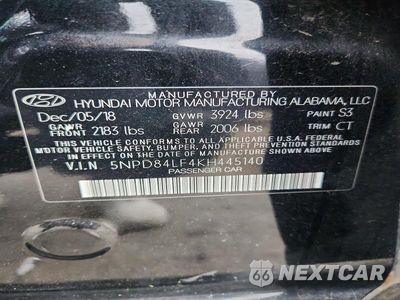 Zdjęcie 13 z 13 samochodu: 2019 HYUNDAI ELANTRA SEL VIN:5NPD84LF4KH445140 - miniatura