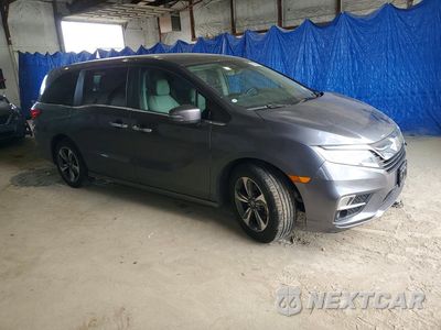 Czwarte zdjęcie samochodu z boku: 2018 HONDA ODYSSEY TOURING VIN:5FNRL6H86JB077549 - miniatura