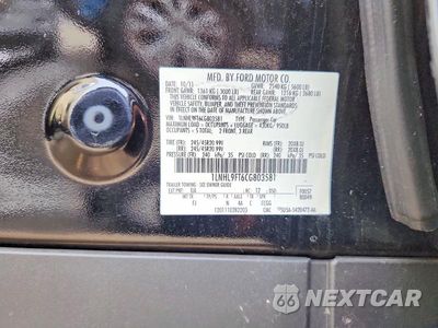 Zdjęcie 12 z 12 samochodu: 2012 LINCOLN MKS VIN:1LNHL9FT6CG803581 - miniatura