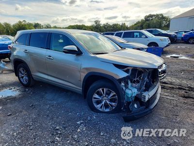 Czwarte zdjęcie samochodu z boku: 2015 TOYOTA HIGHLANDER LE PLUS VIN:5TDBKRFH4FS127277 - miniatura