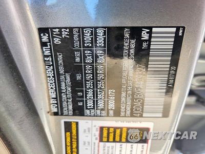 Zdjęcie 13 z 13 samochodu: 2015 MERCEDES-BENZ ML 350 VIN:4JGDA5JBXFA479327 - miniatura