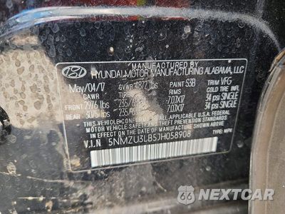 Zdjęcie 13 z 13 samochodu: 2018 HYUNDAI SANTA FE SPORT 2.4L VIN:5NMZU3LB5JH058908 - miniatura