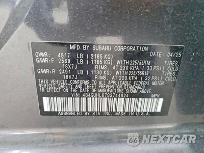 Zdjęcie 13 z 13 samochodu: 2025 SUBARU CROSSTREK LIMITED VIN:4S4GUHL67S3744824 - miniatura
