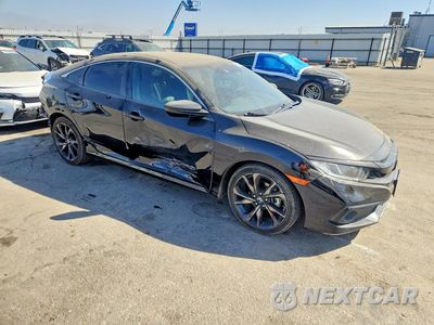 Czwarte zdjęcie samochodu z boku: 2019 HONDA CIVIC SPORT VIN:2HGFC2F80KH505045 - miniatura