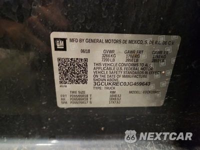 Zdjęcie 12 z 12 samochodu: 2018 CHEVROLET SILVERADO K1500 LT VIN:3GCUKREC0JG459643 - miniatura