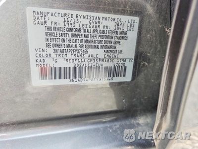 Zdjęcie 12 z 12 samochodu: 2015 NISSAN SENTRA S VIN:3N1AB7AP2FY375165 - miniatura