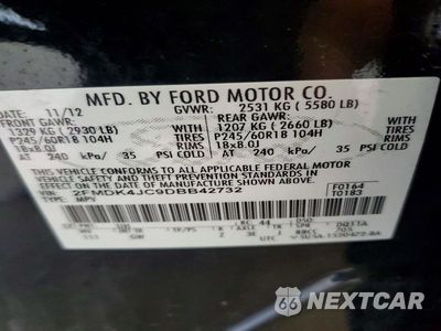 Zdjęcie 13 z 13 samochodu: 2013 FORD EDGE SEL VIN:2FMDK4JC9DBB42732 - miniatura