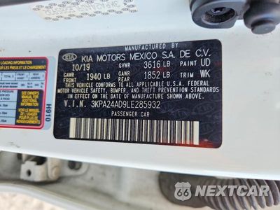 Zdjęcie 13 z 13 samochodu: 2020 KIA RIO LX VIN:3KPA24AD9LE285932 - miniatura