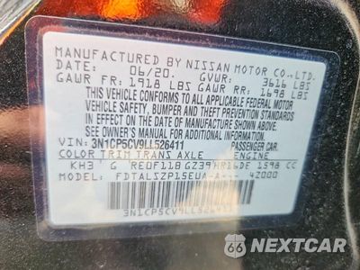 Zdjęcie 14 z 14 samochodu: 2020 NISSAN KICKS SV VIN:3N1CP5CV9LL526411 - miniatura