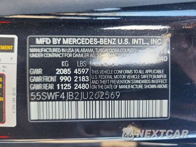Zdjęcie 12 z 12 samochodu: 2018 MERCEDES-BENZ C 300 VIN:55SWF4JB2JU262569 - miniatura