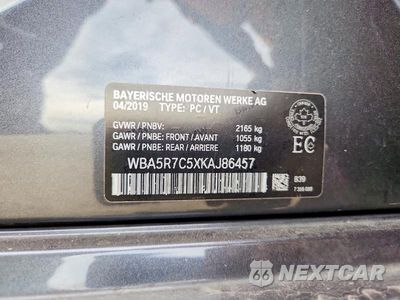 Zdjęcie 12 z 12 samochodu: 2019 BMW 330XI VIN:WBA5R7C5XKAJ86457 - miniatura