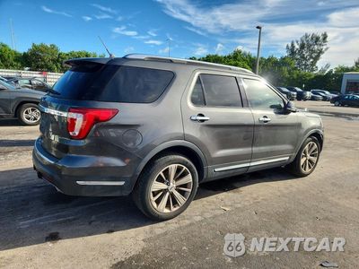 Trzecie zdjęcie samochodu z tyłu: 2019 FORD EXPLORER LIMITED VIN:1FM5K7F84KGB41522 - miniatura