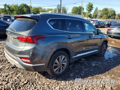 Trzecie zdjęcie samochodu z tyłu: 2019 HYUNDAI SANTA FE LIMITED 2.4L VIN:5NMS5CAD5KH061859 - miniatura