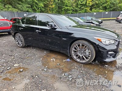 Czwarte zdjęcie samochodu z boku: 2016 INFINITI Q50 RED SPORT 400 VIN:JN1FV7AR0GM452098 - miniatura