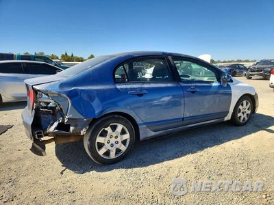 Trzecie zdjęcie samochodu z tyłu: 2008 HONDA CIVIC LX VIN:2HGFA15538H515701 - miniatura