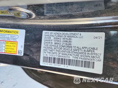 Zdjęcie 12 z 12 samochodu: 2021 HONDA ACCORD SPORT VIN:1HGCV1F38MA064763 - miniatura