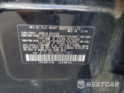 Zdjęcie 14 z 14 samochodu: 2017 SUBARU FORESTER 2.5I PREMIUM VIN:JF2SJAEC5HH521843 - miniatura