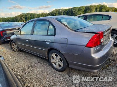 Drugie zdjęcie samochodu z przodu: 2005 HONDA CIVIC EX VIN:2HGES26715H552000 - miniatura