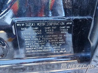 Zdjęcie 12 z 12 samochodu: 2011 SUZUKI SX4 VIN:JS2YB5A3XB6302808 - miniatura