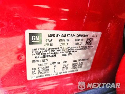 Zdjęcie 13 z 13 samochodu: 2016 BUICK ENCORE VIN:KL4CJASB8GB640593 - miniatura