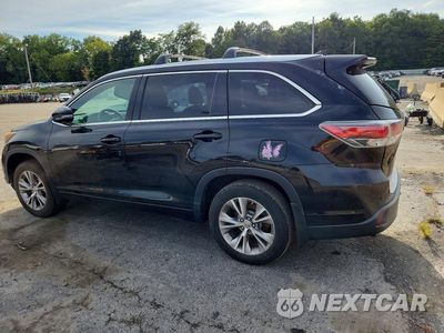 Drugie zdjęcie samochodu z przodu: 2015 TOYOTA HIGHLANDER XLE VIN:5TDJKRFH7FS199876 - miniatura