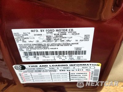 Zdjęcie 12 z 12 samochodu: 2010 FORD F-150 LARI VIN:1FTFW1CV1AFC16251 - miniatura