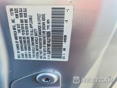 Zdjęcie 13 z 13 samochodu: 2004 HONDA ELEMENT EX VIN:5J6YH18614L016006 - miniatura