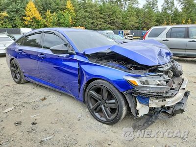 Czwarte zdjęcie samochodu z boku: 2019 HONDA ACCORD SPORT VIN:1HGCV1F39KA160544 - miniatura