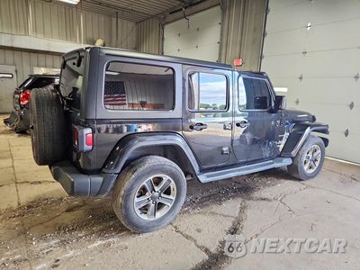 Trzecie zdjęcie samochodu z tyłu: 2019 JEEP WRANGLER UNLIMITED SAHARA VIN:1C4HJXEN6KW624656 - miniatura